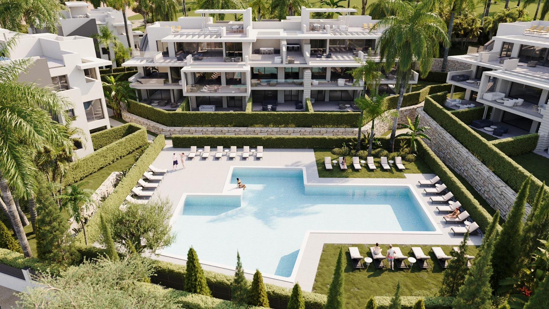 Lägenhet i Estepona, Malaga, Spanien 3 sovrum, 126 kvm. Nr. 169326