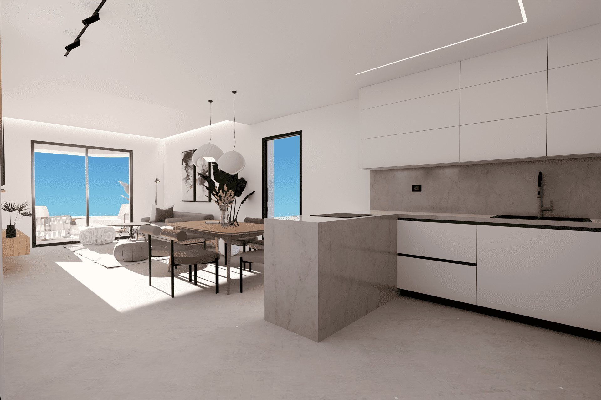 Appartamento a Finestrat, Alicante, Spagna 2 camere da letto, 152 mq. N° 163508