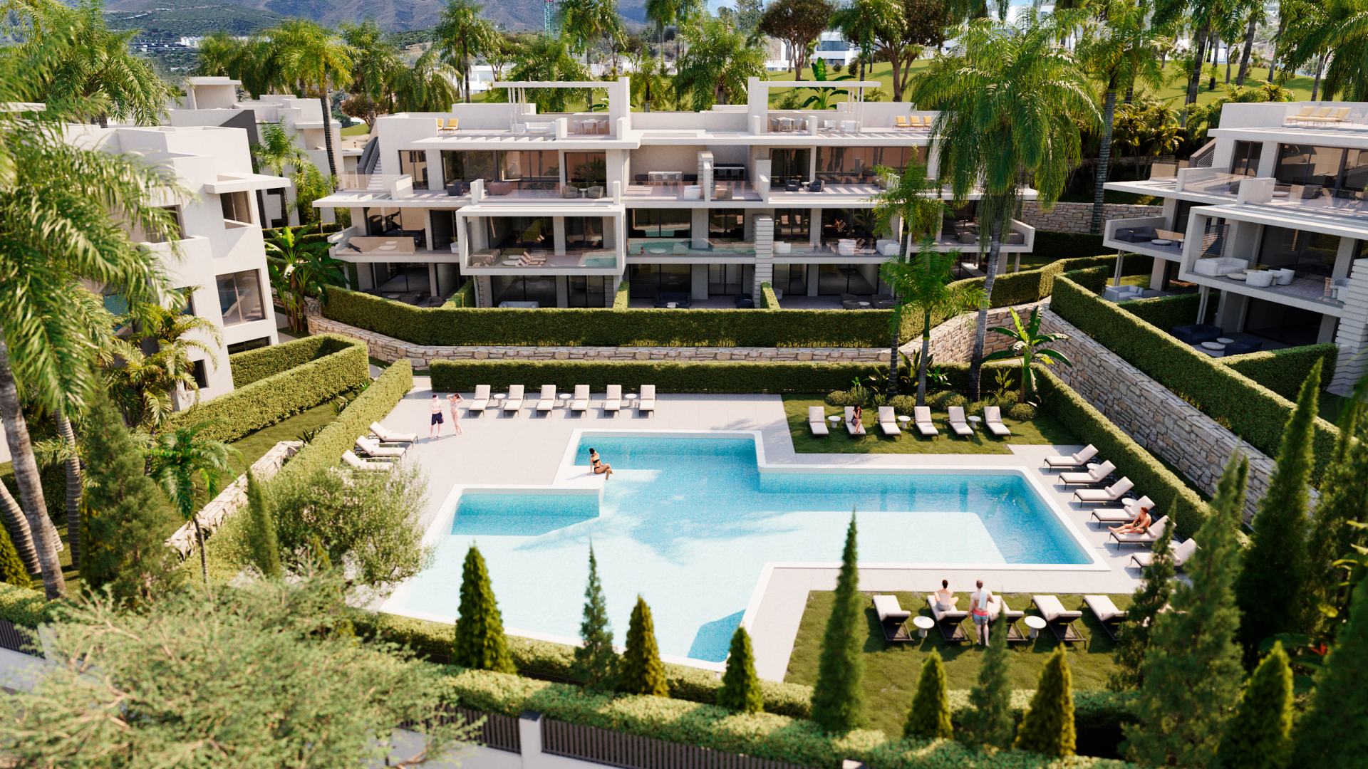 Apartment in Estepona, Malaga, Spain 2 bedrooms, 122 sq.m. No. 102710
