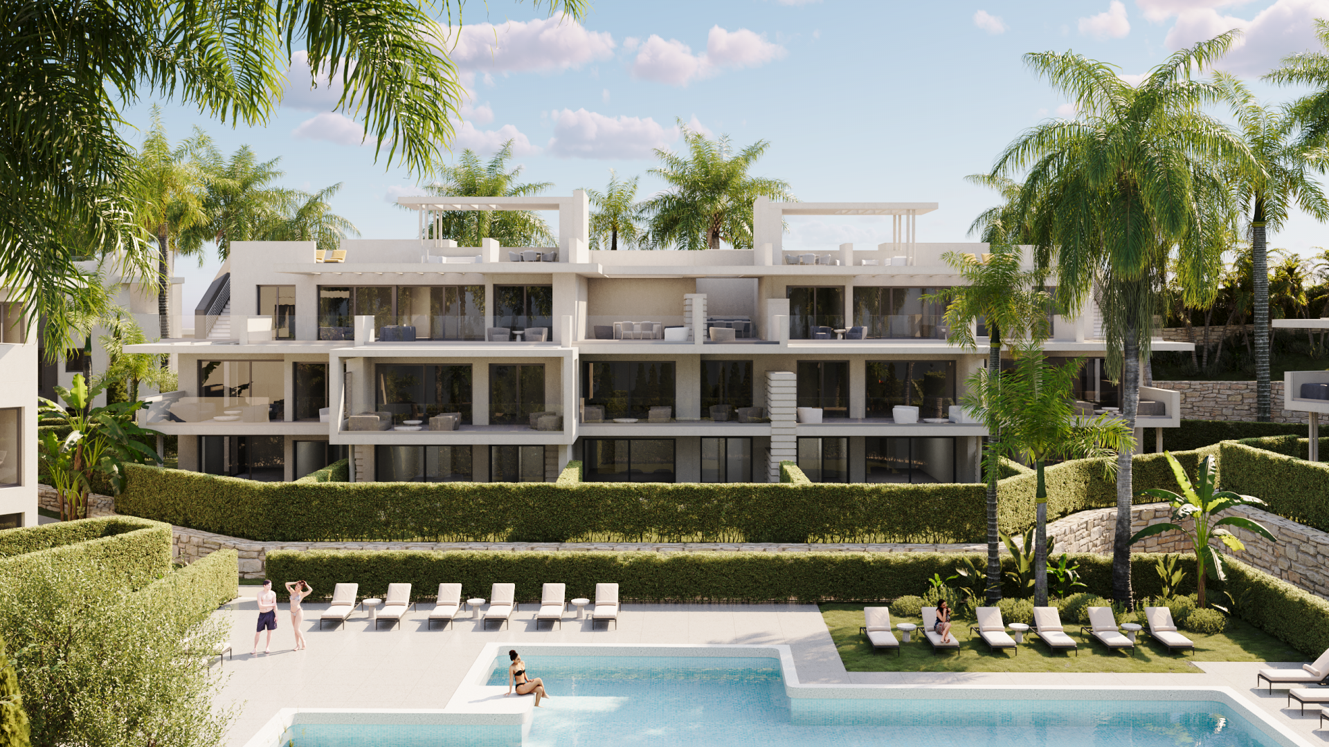 Apartment in Estepona, Malaga, Spain 2 bedrooms, 122 sq.m. No. 102710