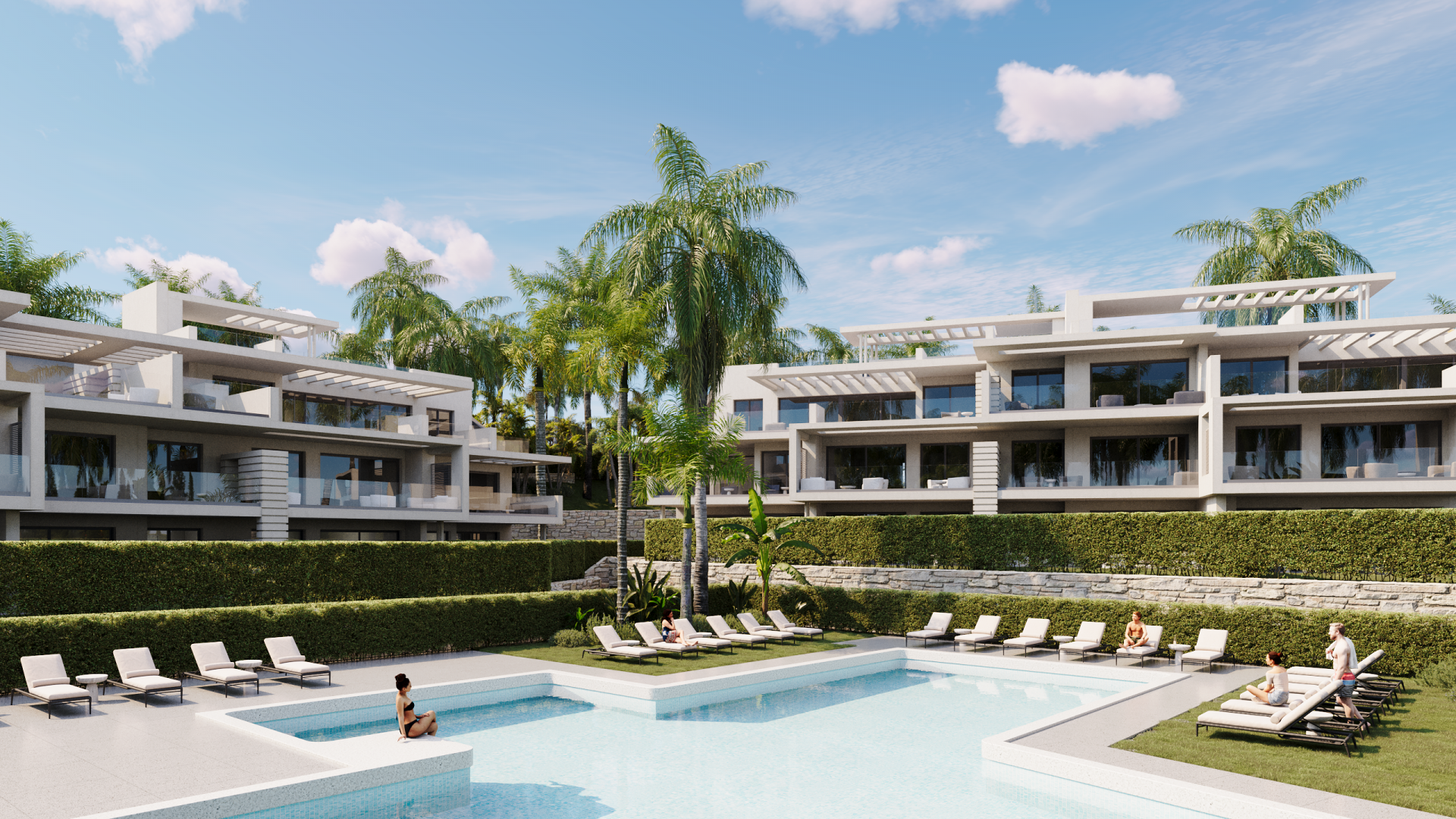 Apartment in Estepona, Malaga, Spain 2 bedrooms, 122 sq.m. No. 102710