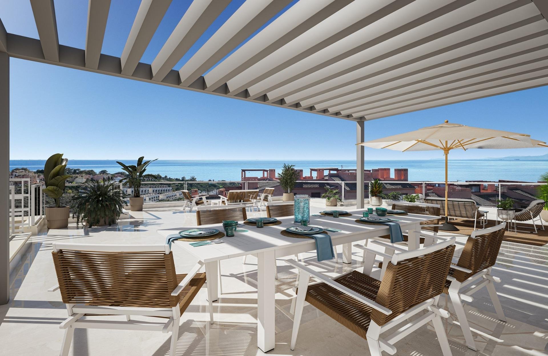 Takvåning i Manilva, Malaga, Spanien 2 sovrum, 82 kvm. Nr. 169851