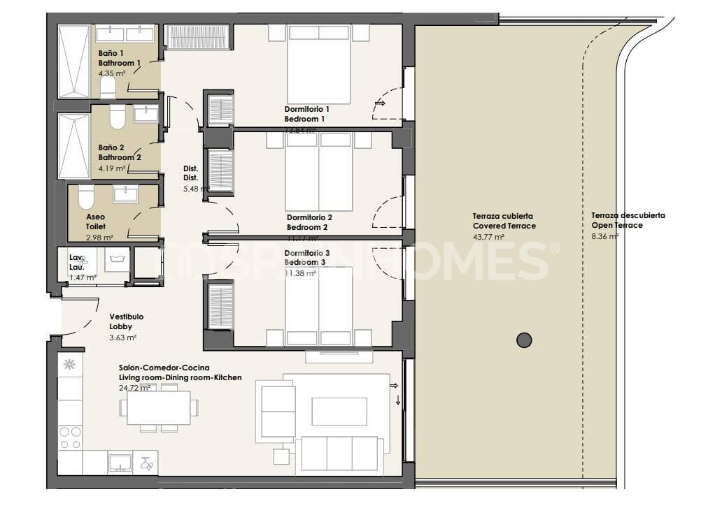 Apartment à Torrox, Malaga, Espagne 3 chambres, 96 m2 No. 173826