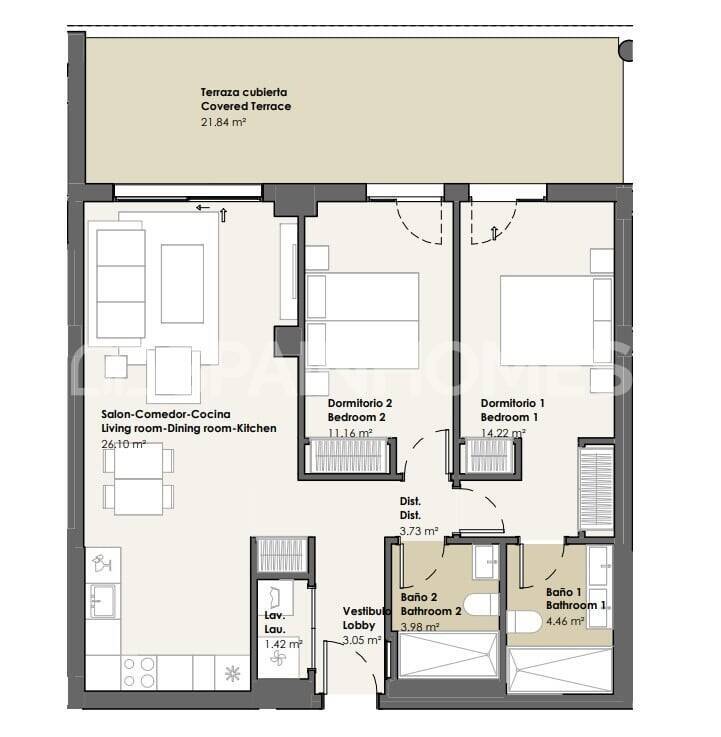 Apartment à Torrox, Malaga, Espagne 3 chambres, 96 m2 No. 173826