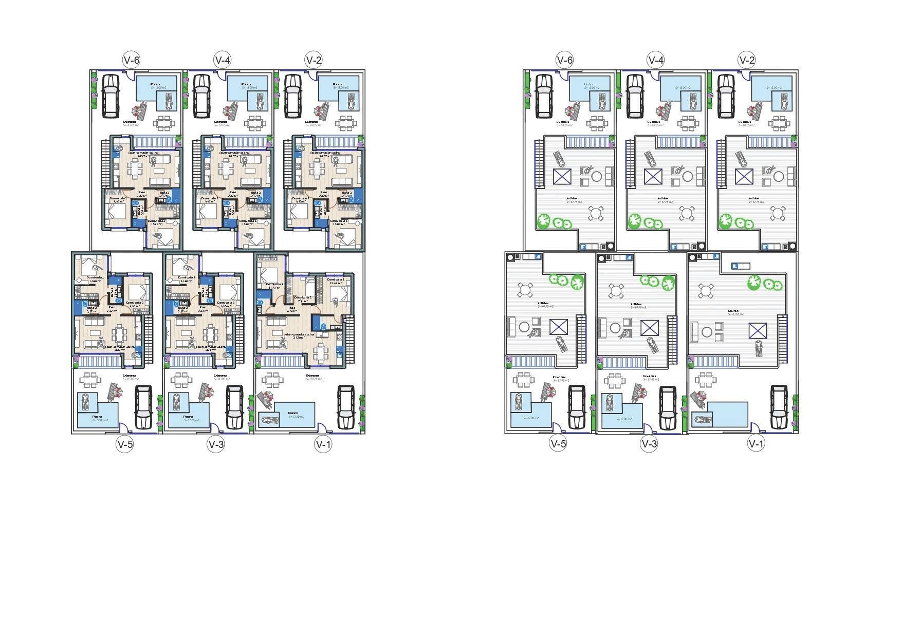 Villa en Torre-Pacheco, Murcia, España 3 dormitorios, 90 m2 No. 119908
