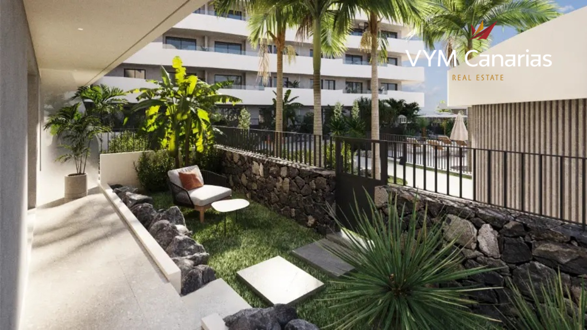Lägenhet i El Medano, Tenerife, Spanien 2 sovrum, 53 kvm. Nr. 173832