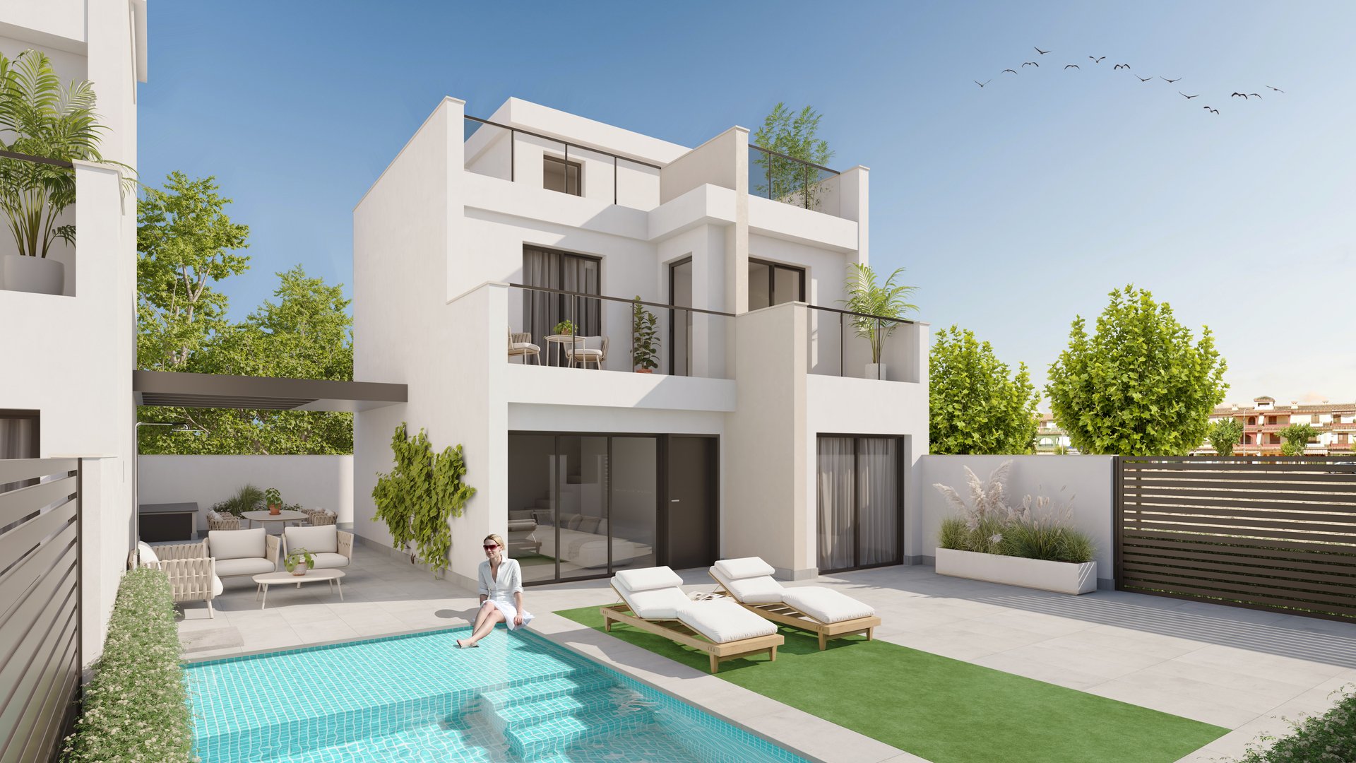 Villa à Los Alcazares, Murcia, Espagne 3 chambres, 269 m2 No. 135837