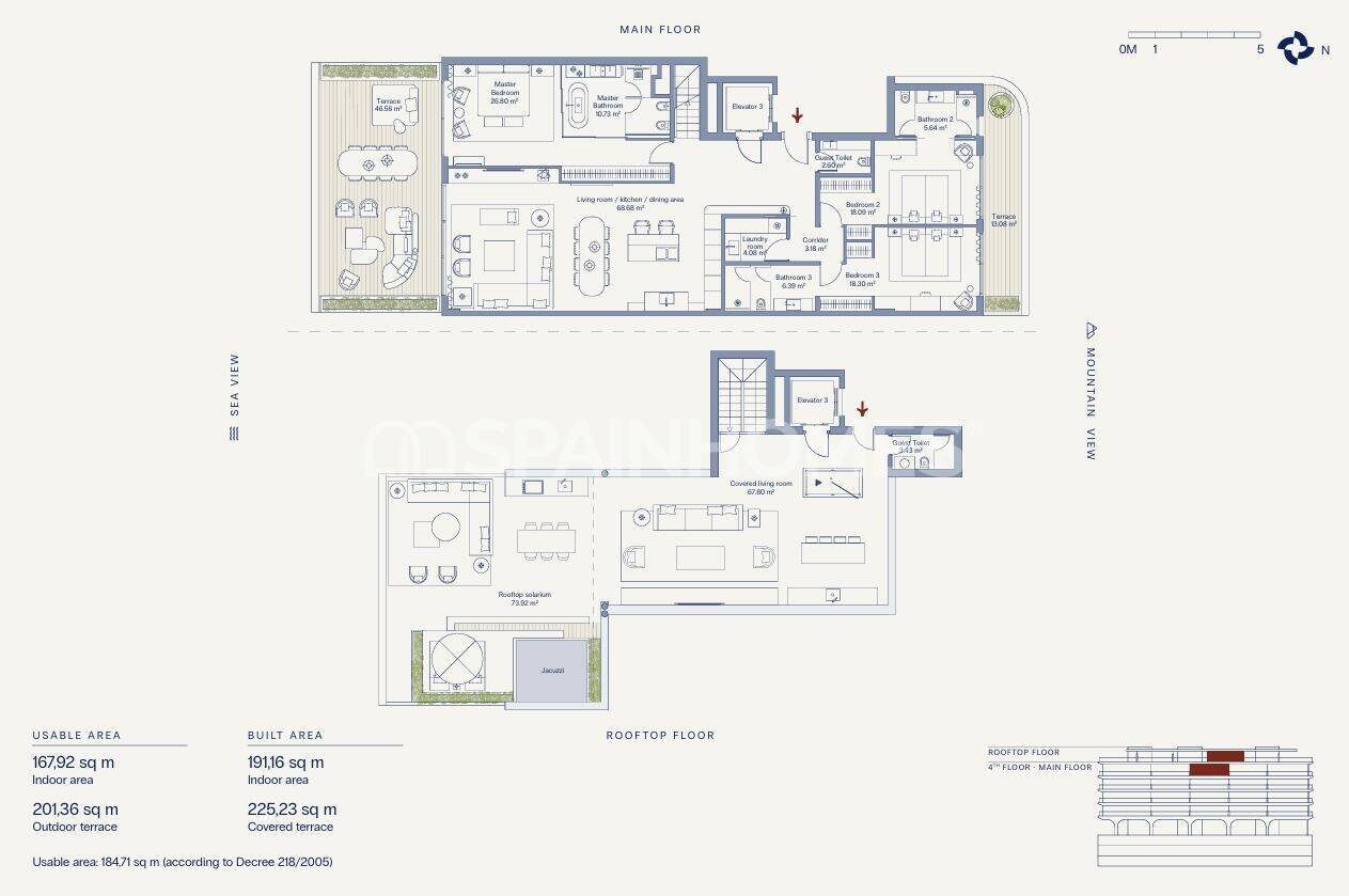 Dzīvoklis Estepona, Malaga, Spānijā 4 istabas, 208 m2 Nr. 191660