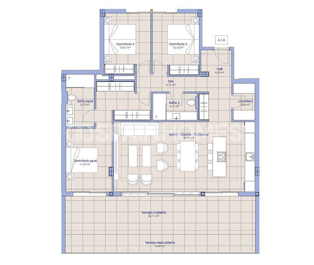 Apartment à Mijas, Malaga, Espagne 3 chambres, 97 m2 No. 191656