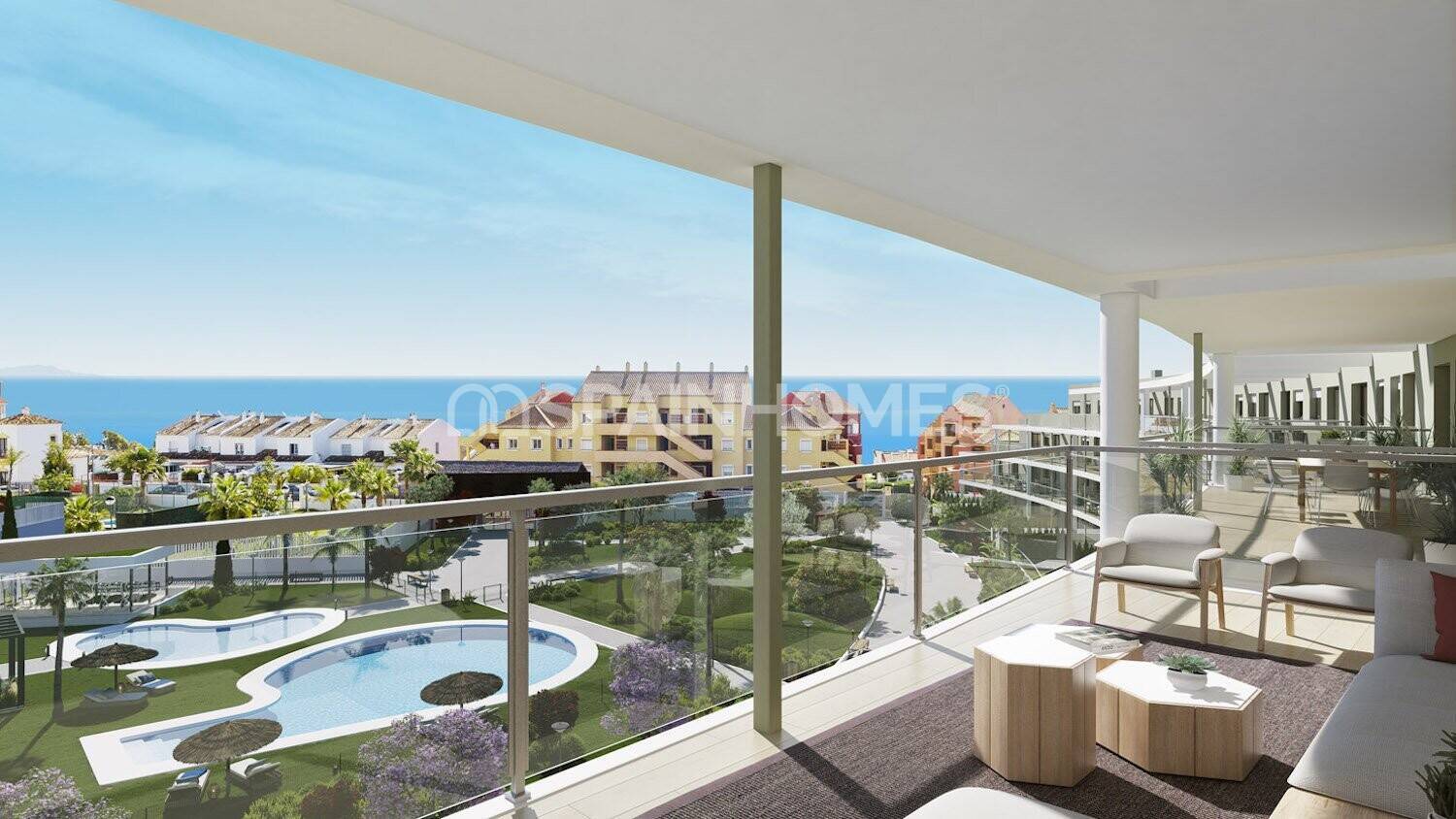 Penthauss Manilva, Malaga, Spānijā 2 istabas, 77 m2 Nr. 107383