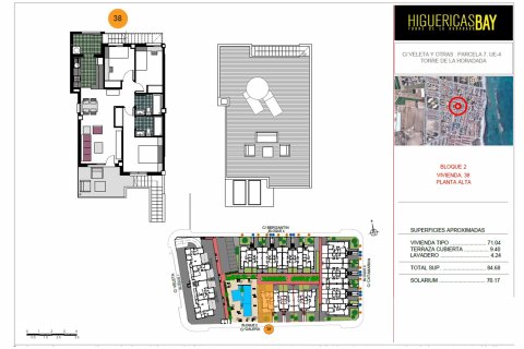 Bungalow i Higuericas Bay, Alicante, Spanien 3 sovrum, 85 kvm. Nr. 69667