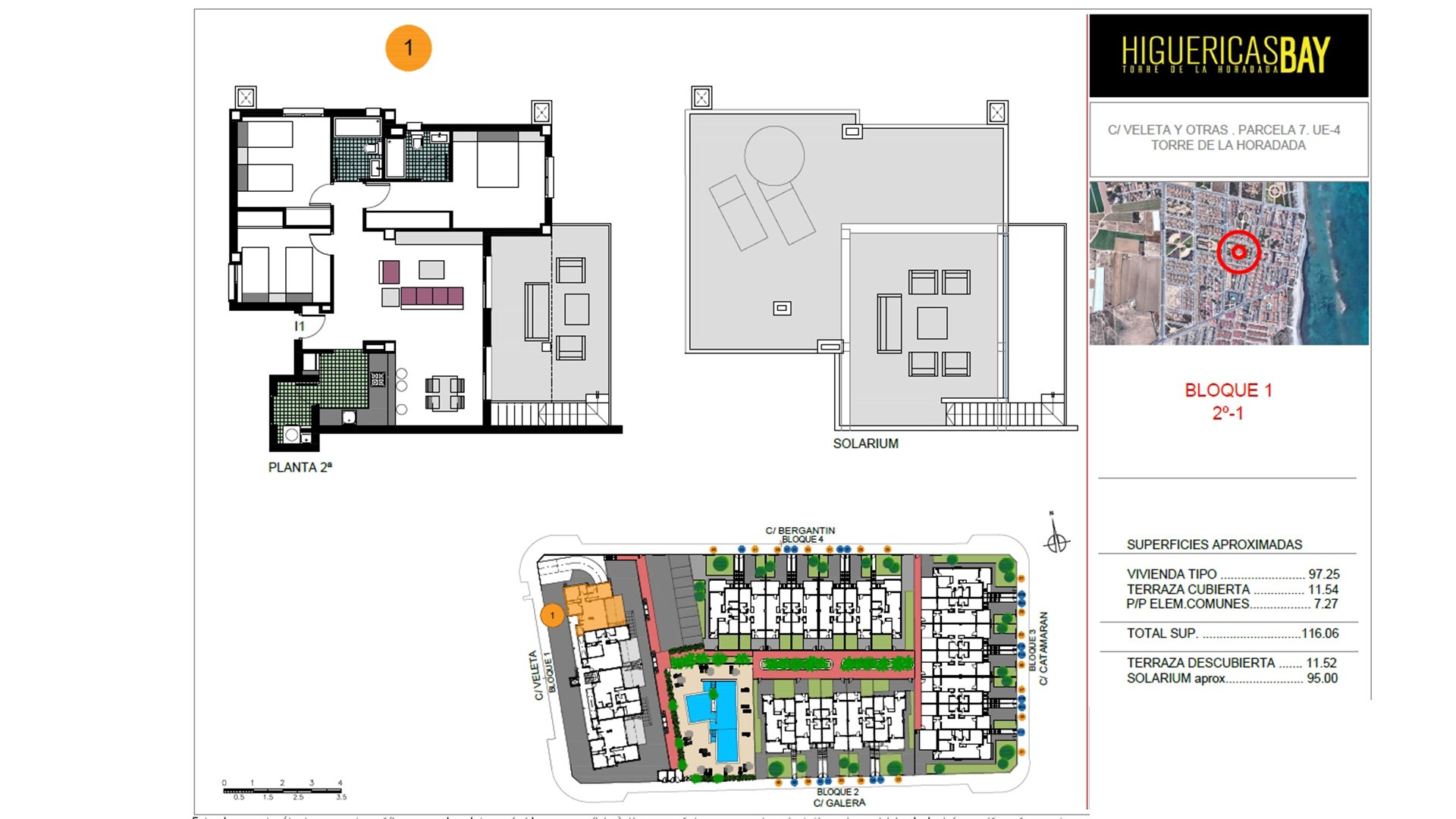 Квартира в Higuericas Bay, Аликанте, Испания 3 спальни, 116м2 №69665