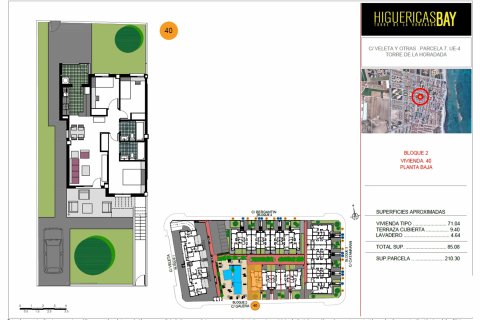 Bungalowi Higuericas Bay, Alicante, Espanja 3 makuuhuonetta, 85 m2 No. 69668