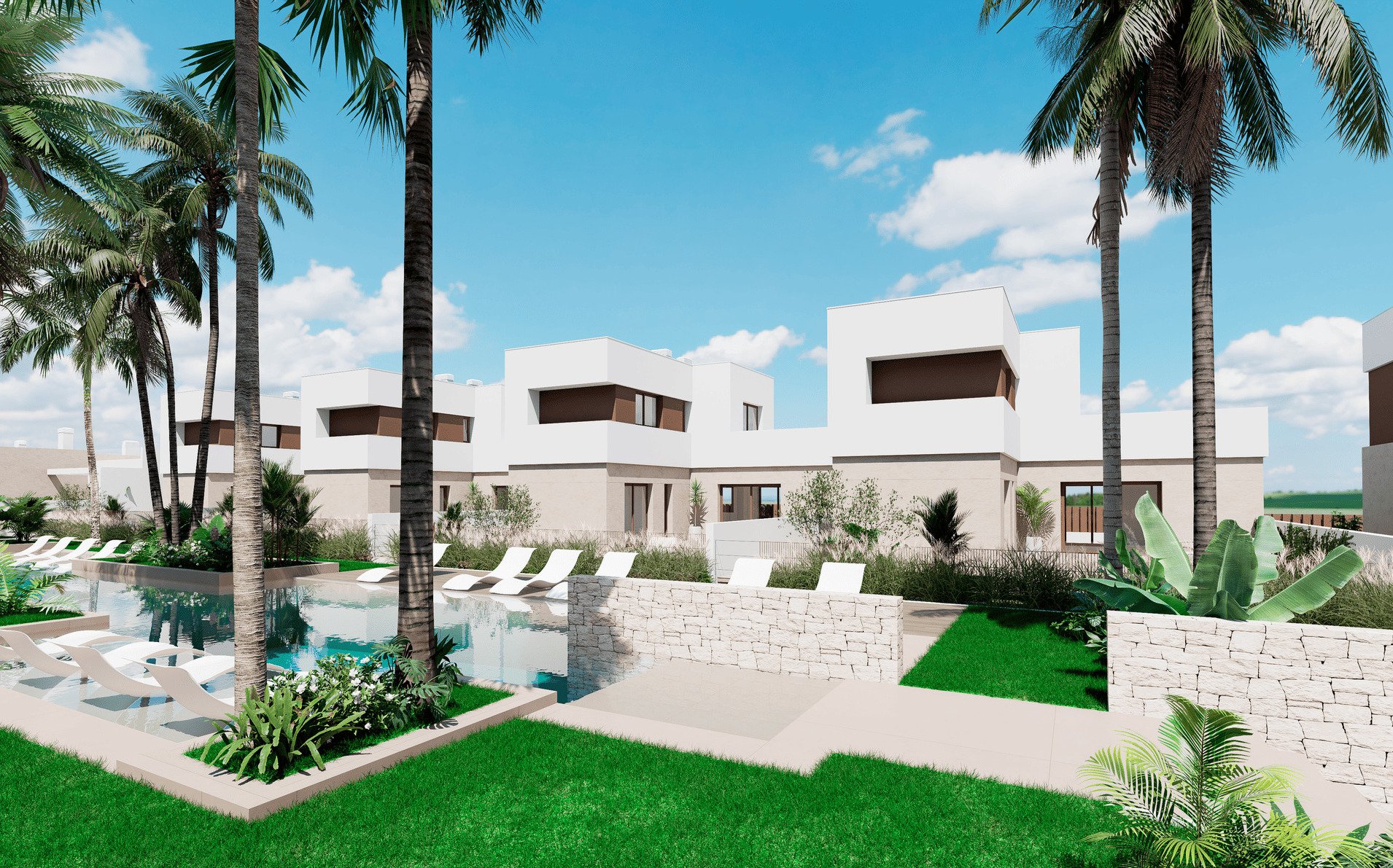Bungalow i Los Alcazares, Murcia, Spanien 3 sovrum, 84 kvm. Nr. 144167