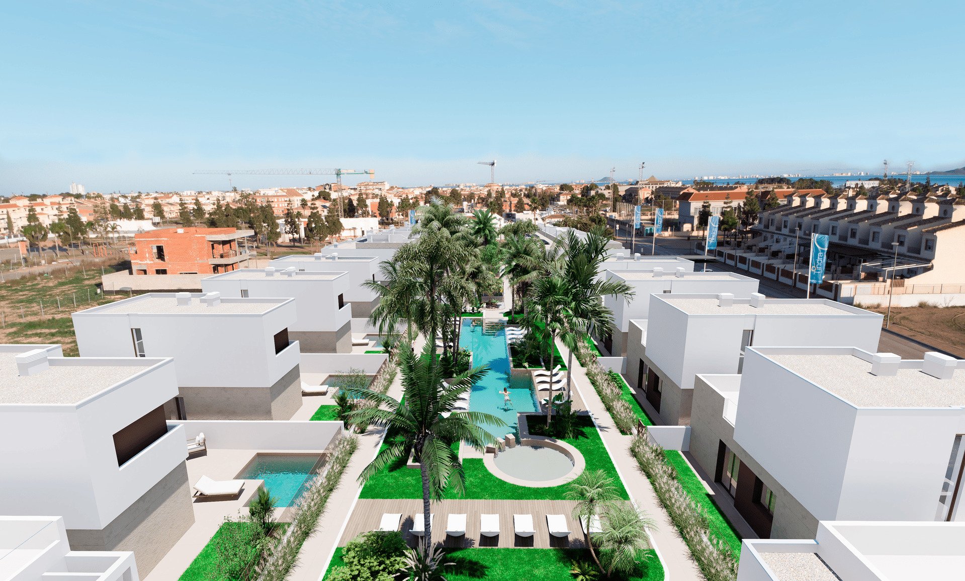 Bungalow i Los Alcazares, Murcia, Spanien 3 sovrum, 84 kvm. Nr. 144167