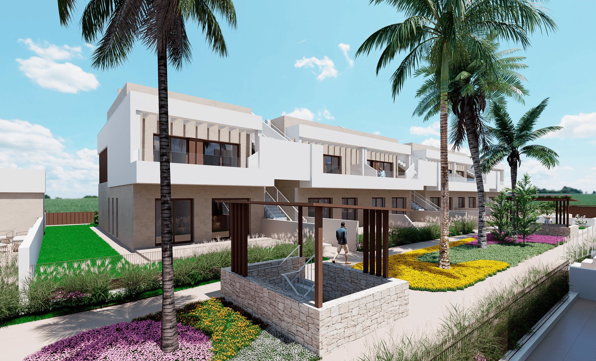 Bungalow i Los Alcazares, Murcia, Spanien 3 sovrum, 84 kvm. Nr. 144167