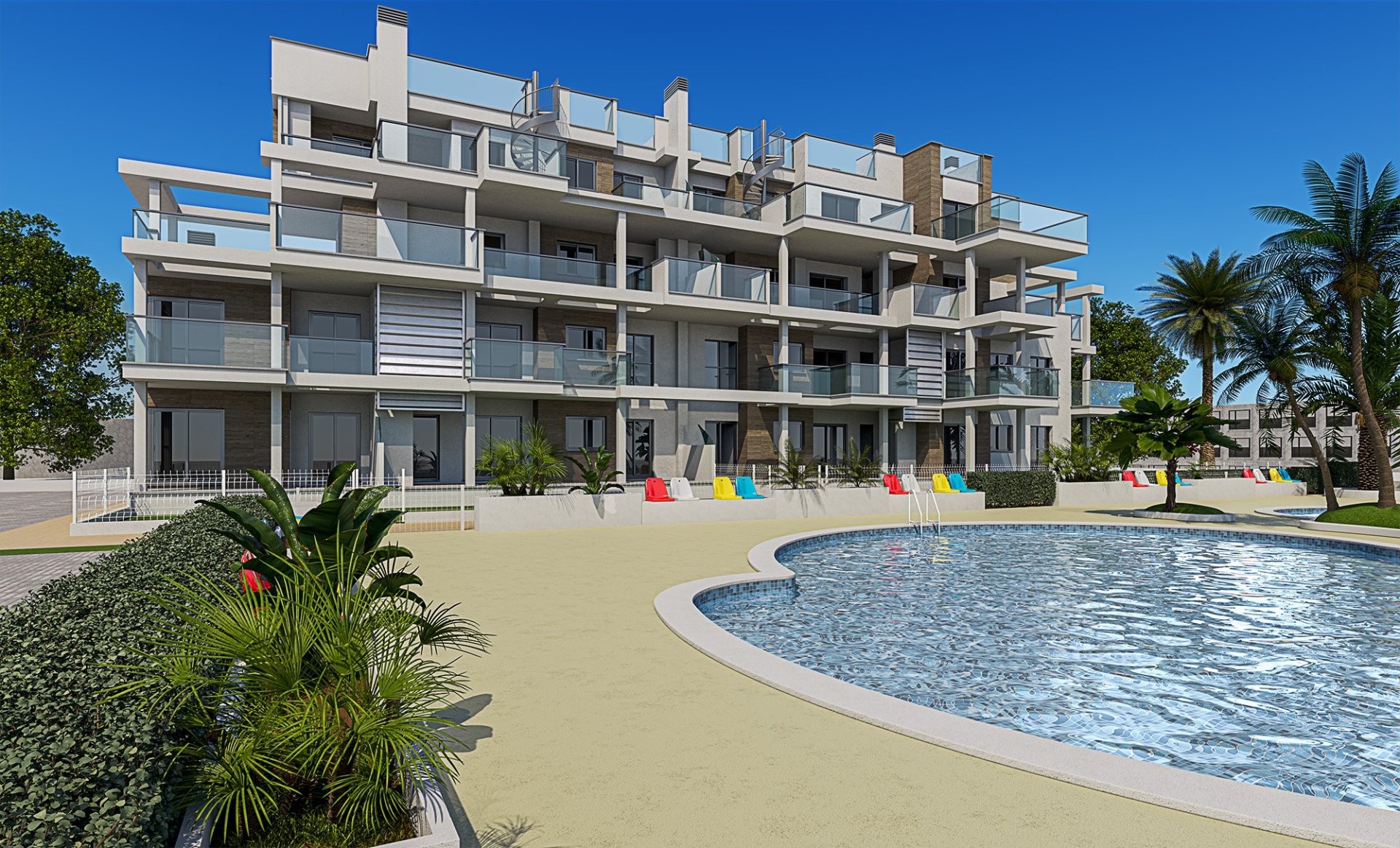 Appartamento a Denia, Alicante, Spagna 3 camere da letto, 74 mq. N° 163223