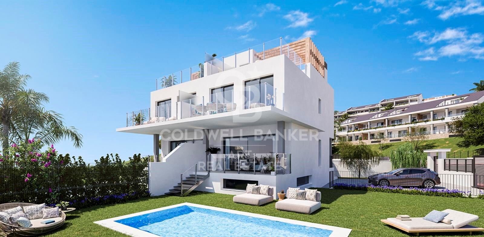 Takvåning i Benalmadena, Malaga, Spanien 3 sovrum, 158 kvm. Nr. 158772