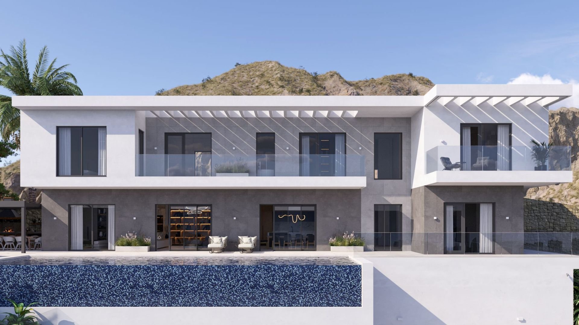 Huvila Finestrat, Alicante, Espanja 7 makuuhuonetta, 638 m2 No. 187040