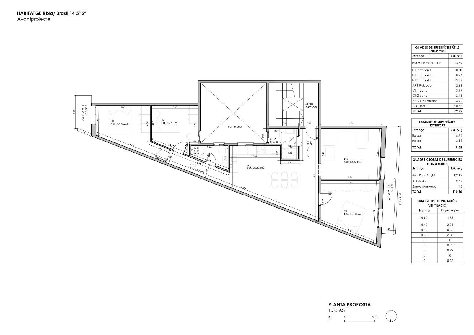 Квартира в Барселона, Испания 4 спальни, 110м2 №160724