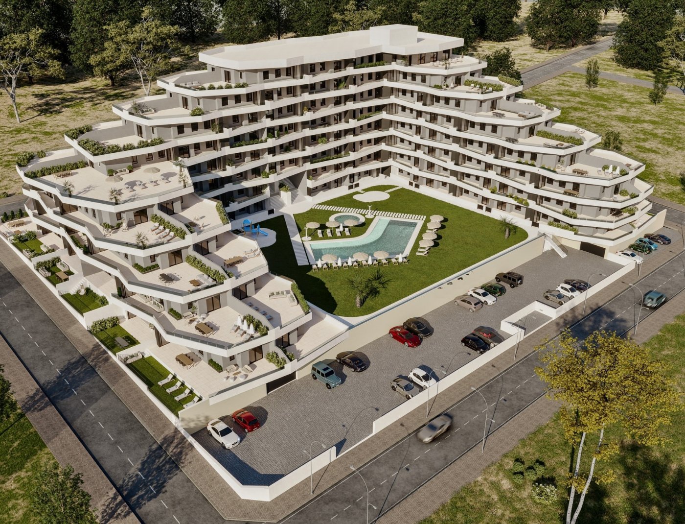 Apartament w San Miguel de Salinas, Alicante, Hiszpania 3 sypialnie, 86 mkw. nr 187278