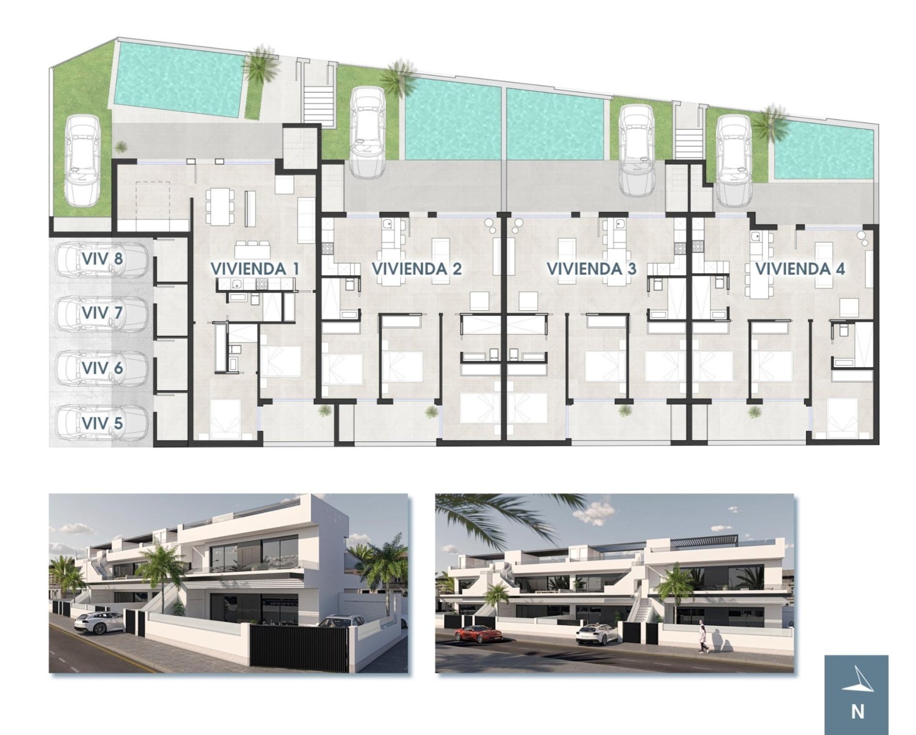 Bungalow in San Pedro del Pinatar, Murcia, Spain 3 bedrooms, 87 sq.m. No. 142235