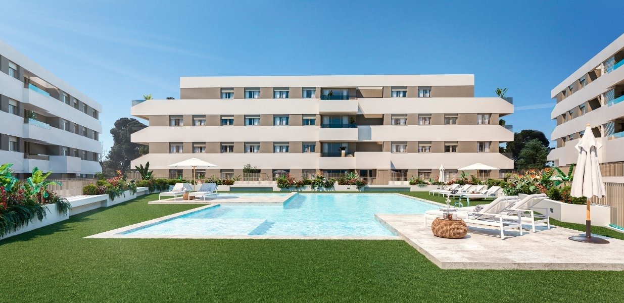 Apartamento en San Juan, Alicante, España 3 dormitorios, 62 m2 No. 165134