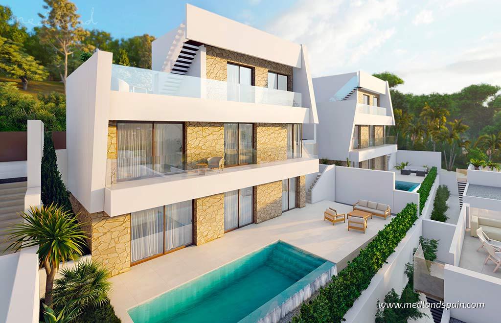 Huvila Finestrat, Alicante, Espanja 3 makuuhuonetta, 202 m2 No. 168574