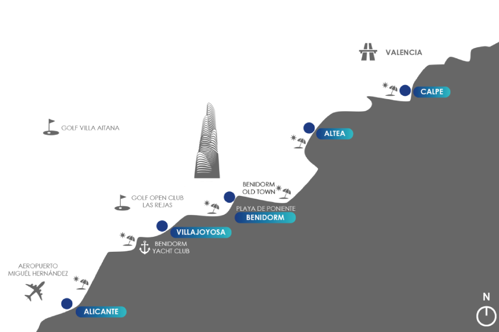 Huoneisto Benidorm, Alicante, Espanja 3 makuuhuonetta, 209 m2 No. 137379