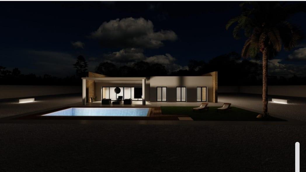 Villa i Pinoso, Alicante, Spanien 3 sovrum, 125 kvm. Nr. 165677