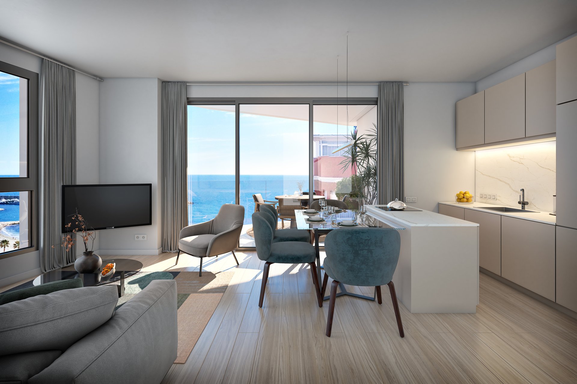 Dzīvoklis Vila Joiosa, Alicante, Spānijā 2 istabas, 170 m2 Nr. 133804