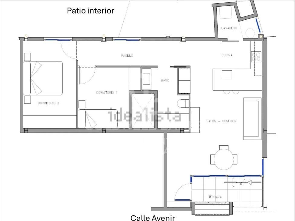 Dzīvoklis Barcelona, Spānijā 2 istabas, 75 m2 Nr. 157412