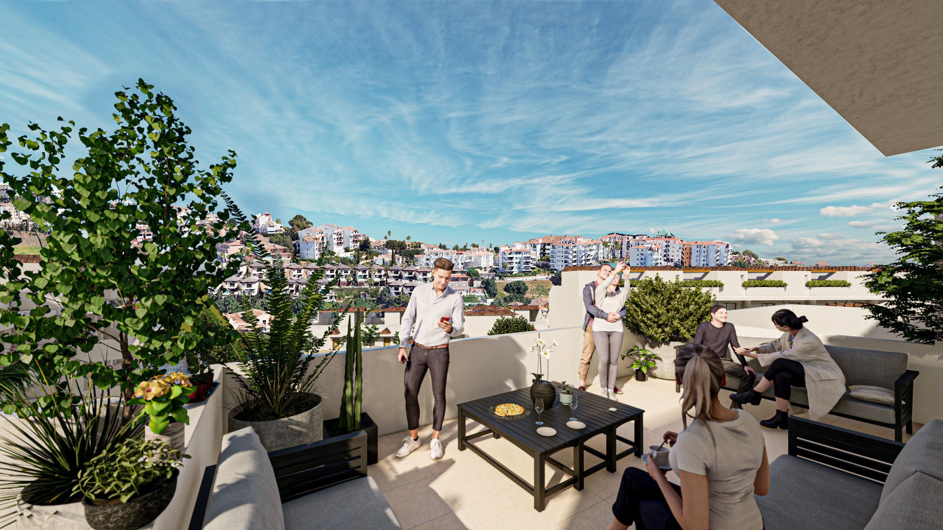 Lägenhet i Mijas, Malaga, Spanien 2 sovrum, 70 kvm. Nr. 180588