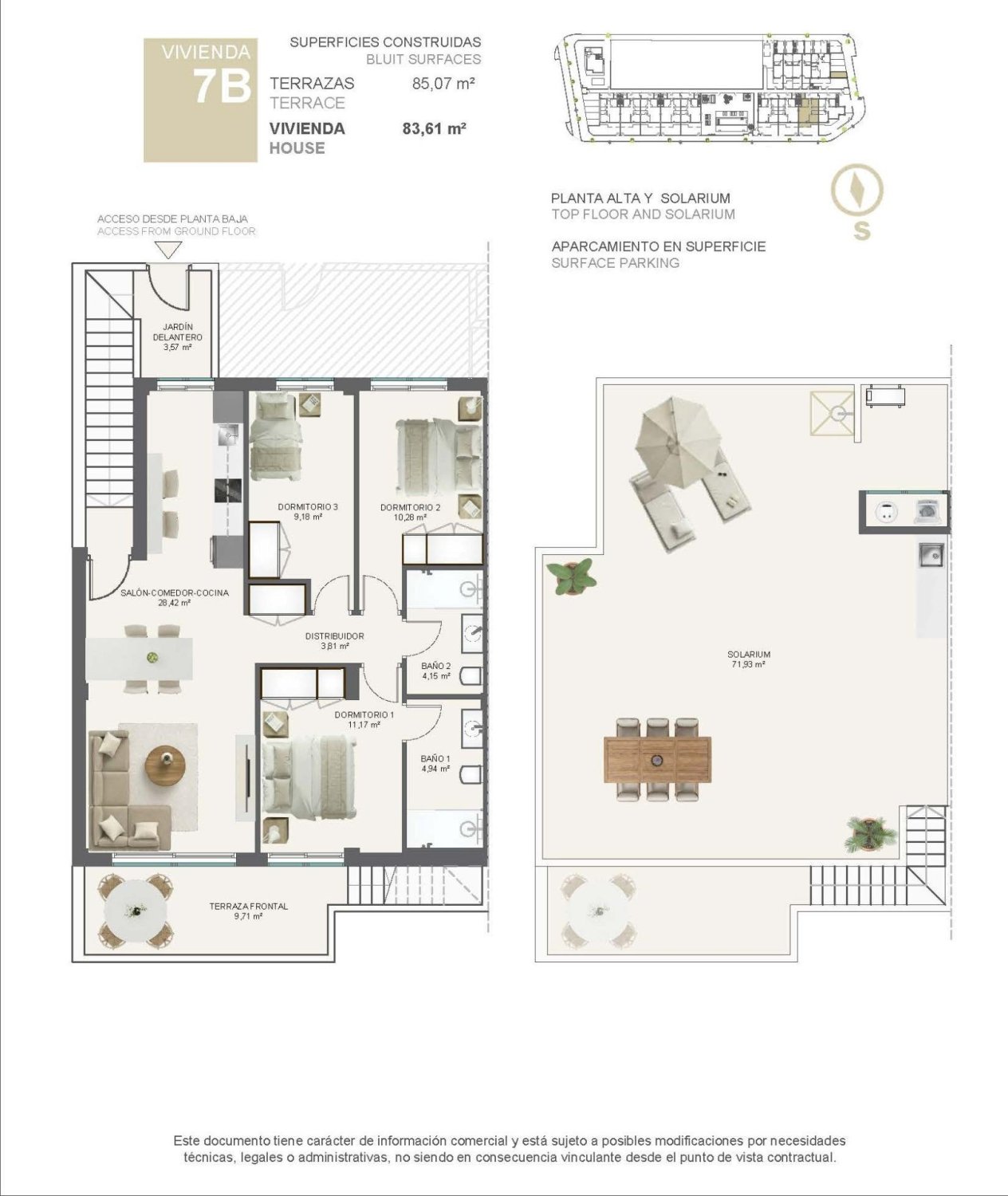 Bungalow à Pilar de la Horadada, Alicante, Espagne 3 chambres, 82 m2 No. 193083