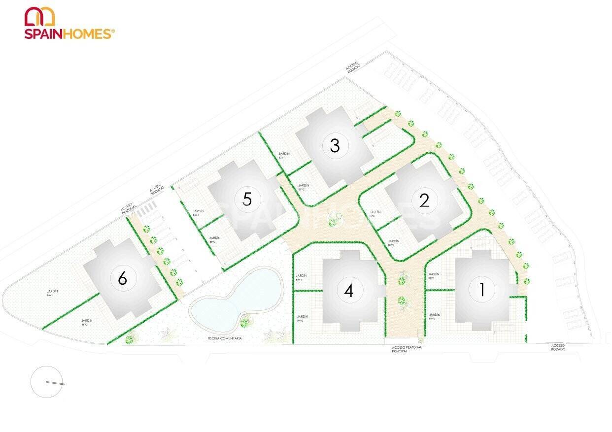 Penthouse à Torre-Pacheco, Murcia, Espagne 3 chambres, 112 m2 No. 73963