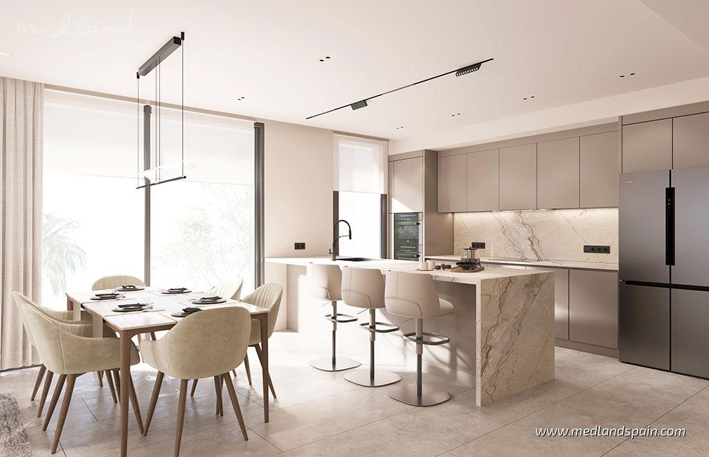 Appartamento a Estepona, Malaga, Spagna 3 camere da letto, 122 mq. N° 166177