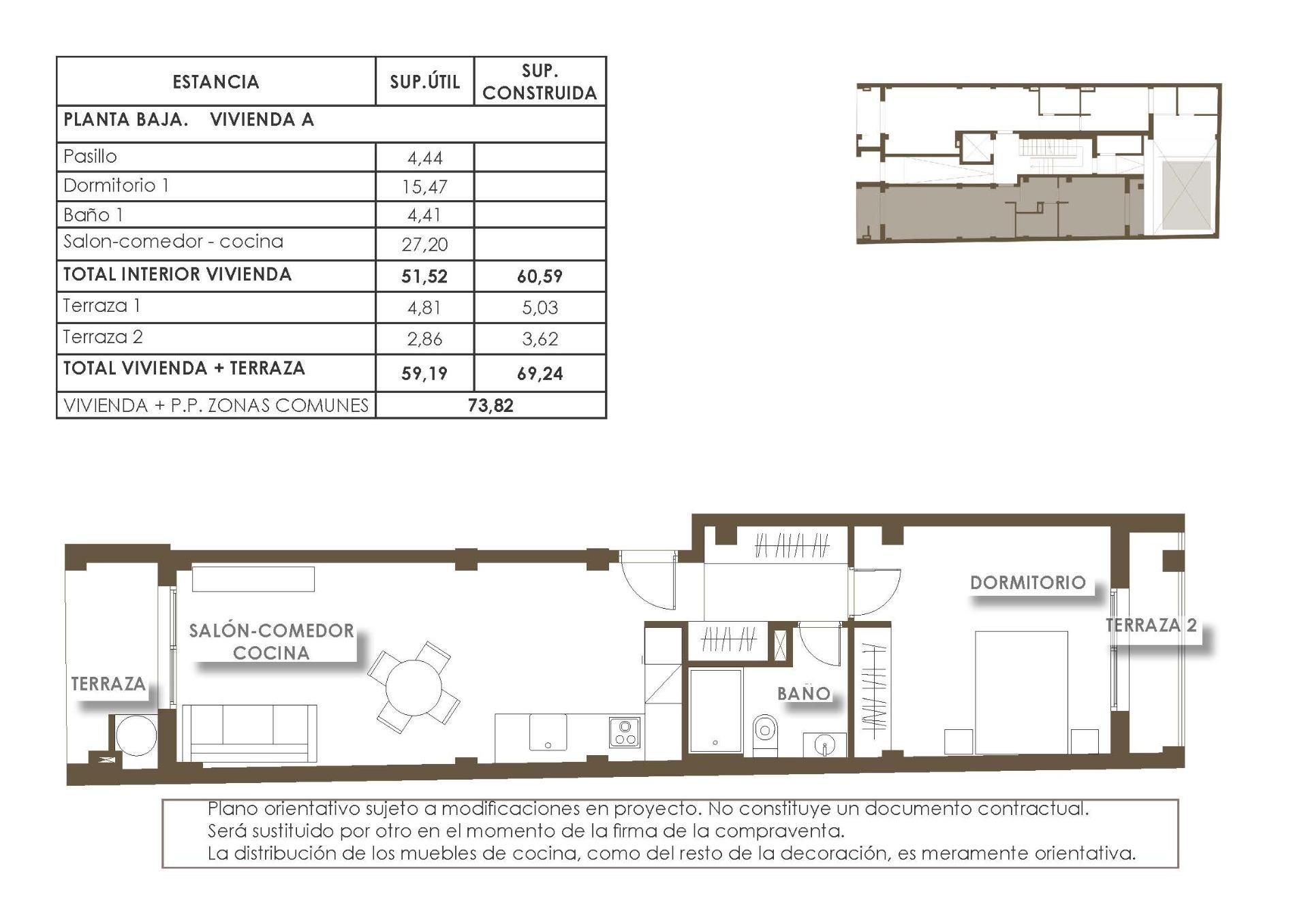 Apartament w Torrevieja, Alicante, Hiszpania 1 sypialnia, 60 mkw. nr 144618