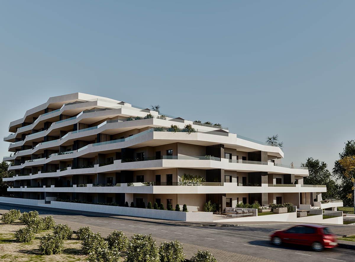 Lägenhet i San Miguel de Salinas, Alicante, Spanien 2 sovrum, 96 kvm. Nr. 165630