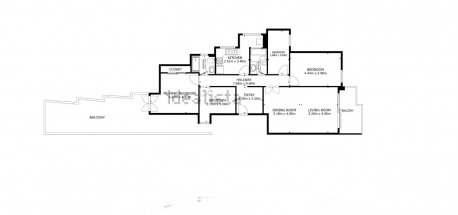 Dzīvoklis Ibiza town, Ibiza, Spānijā 4 istabas, 110 m2 Nr. 172309