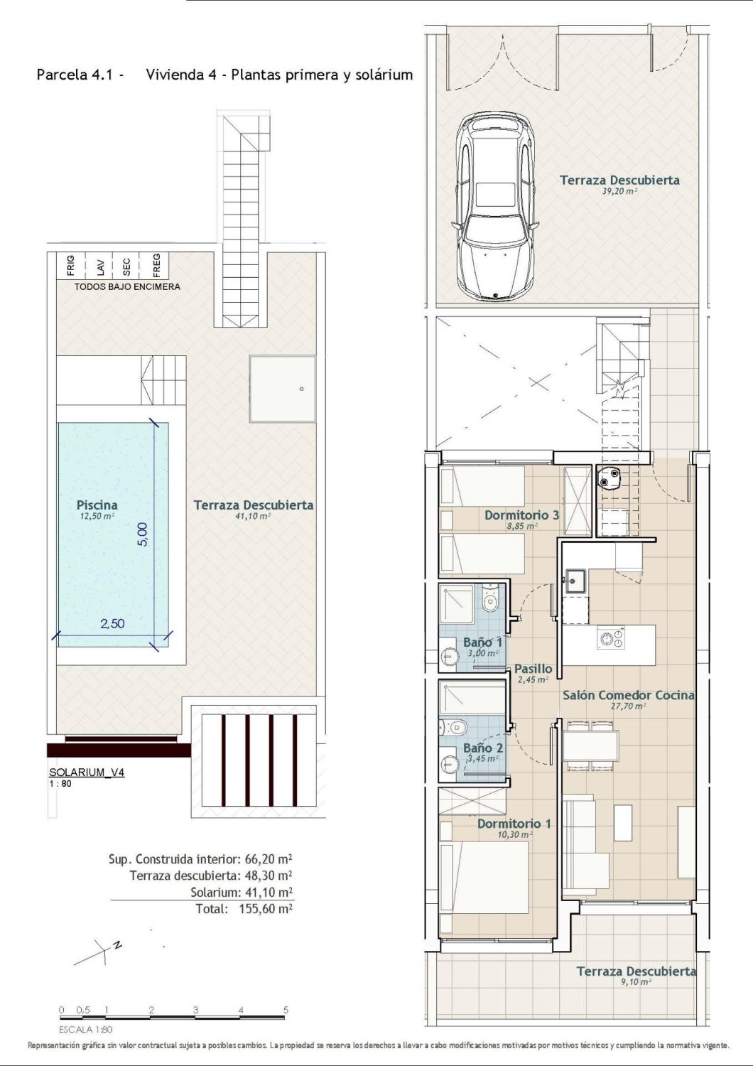 Bungalo San Miguel de Salinas, Alicante, Spānijā 3 istabas, 92 m2 Nr. 193787