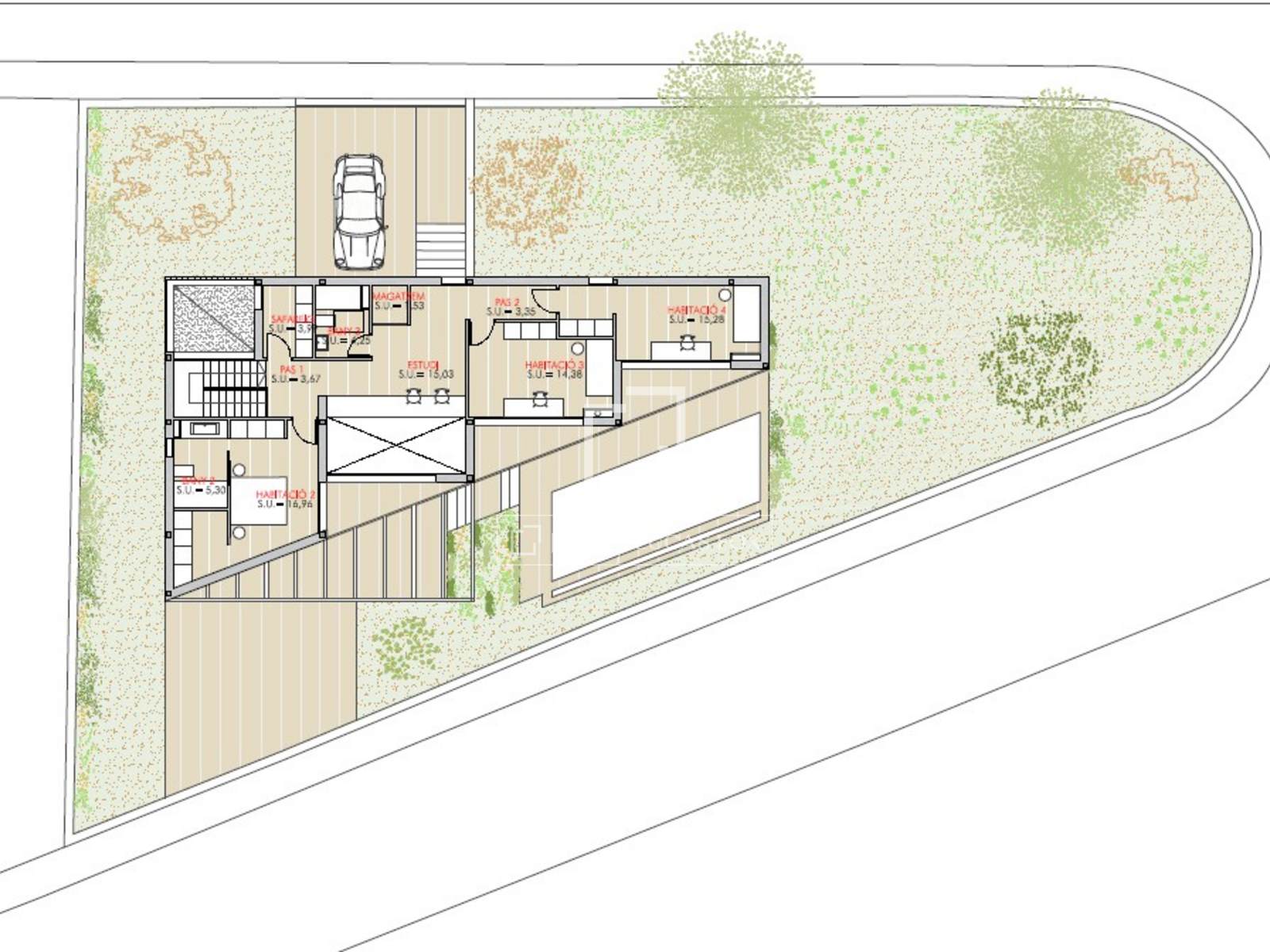 Villa i Vilassar de Dalt, Barcelona, Spanien 4 sovrum, 336 kvm. Nr. 150448
