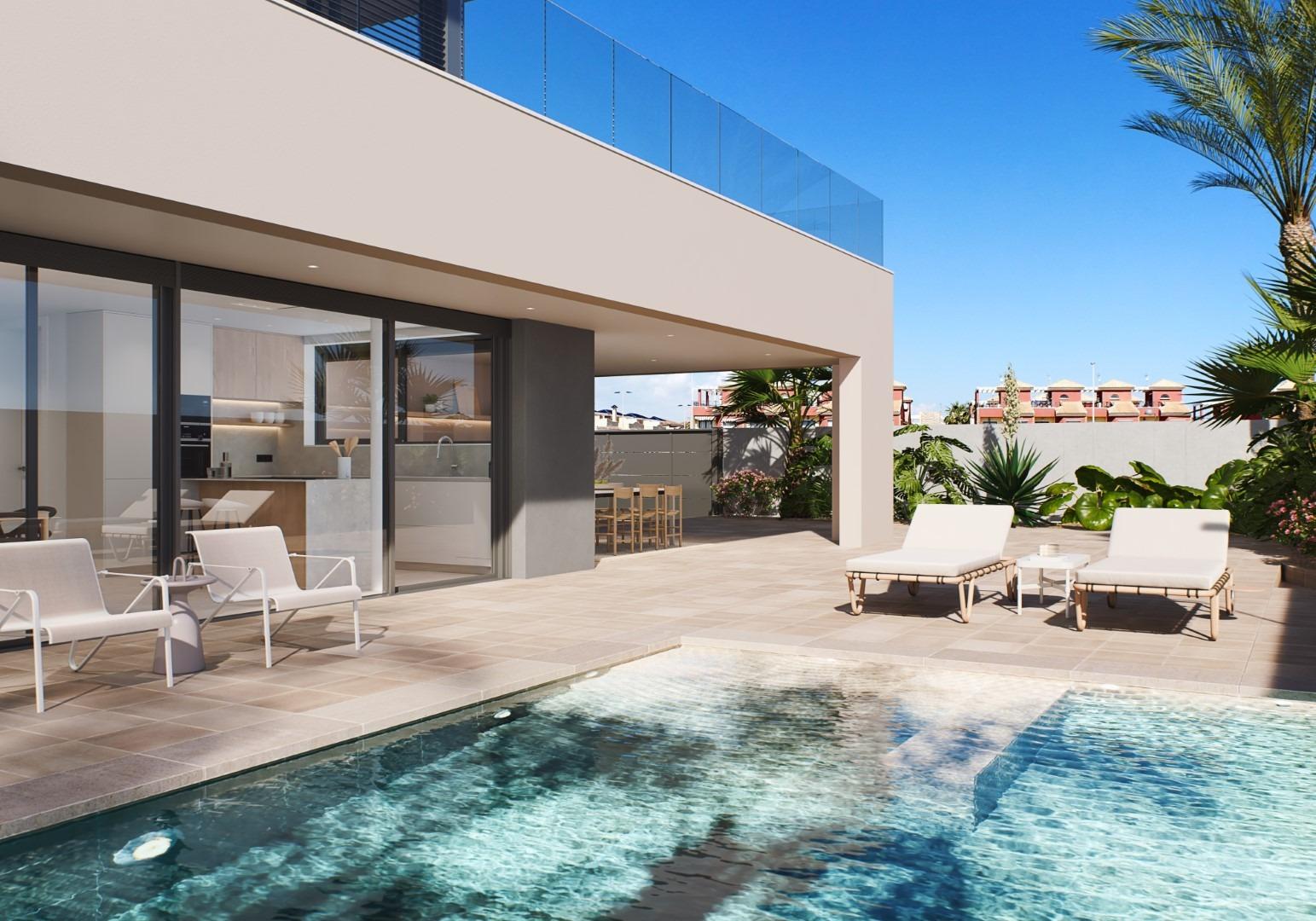 Villa en Pilar de la Horadada, Alicante, España 5 dormitorios, 344 m2 No. 196956