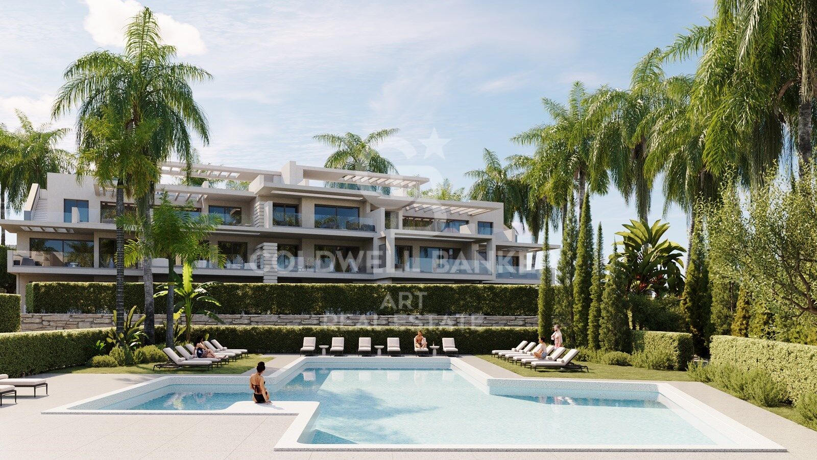 Appartamento a Estepona, Malaga, Spagna 3 camere da letto, 138 mq. N° 159340