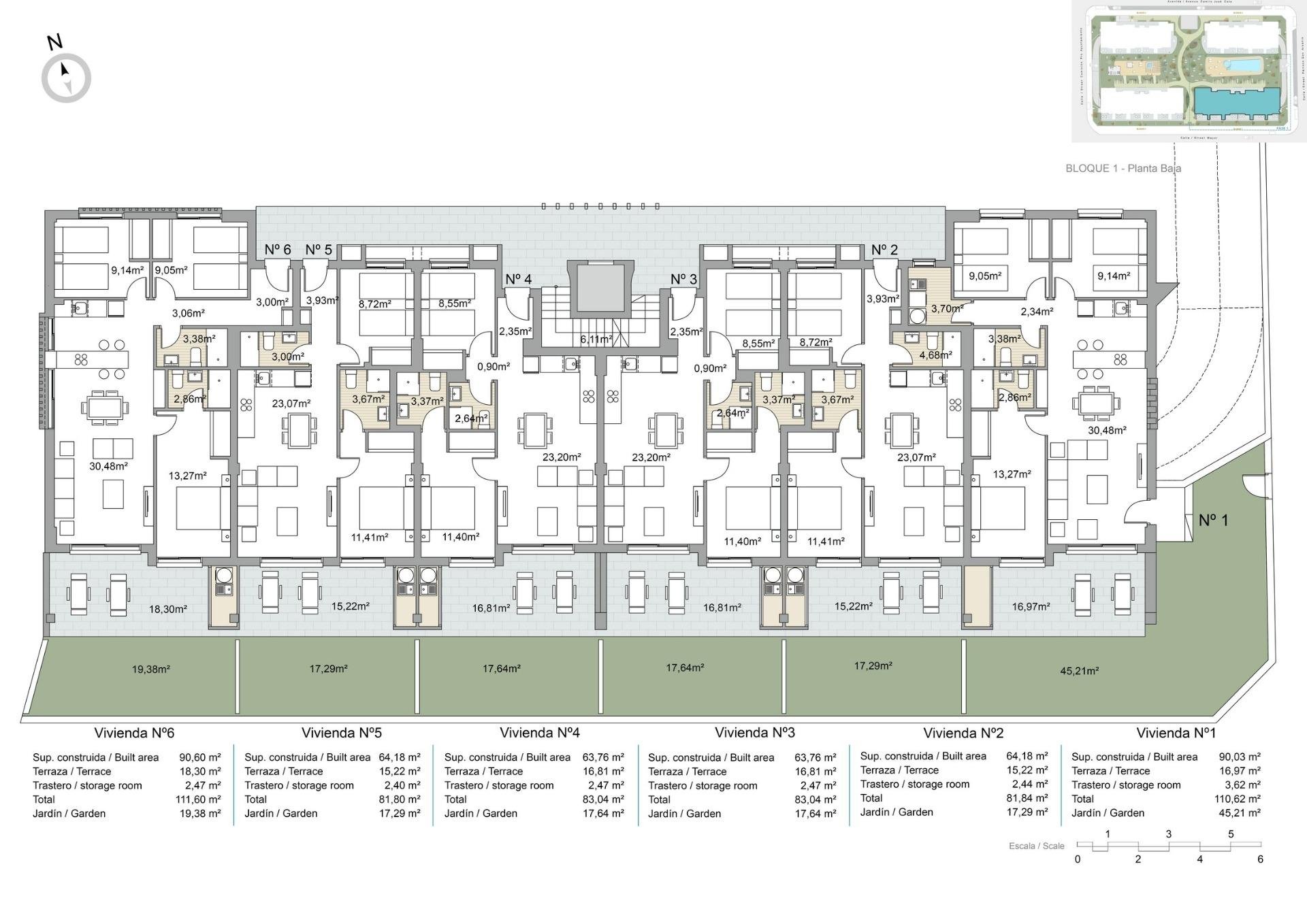 Huoneisto Pilar de la Horadada, Alicante, Espanja 2 makuuhuonetta, 63 m2 No. 111353
