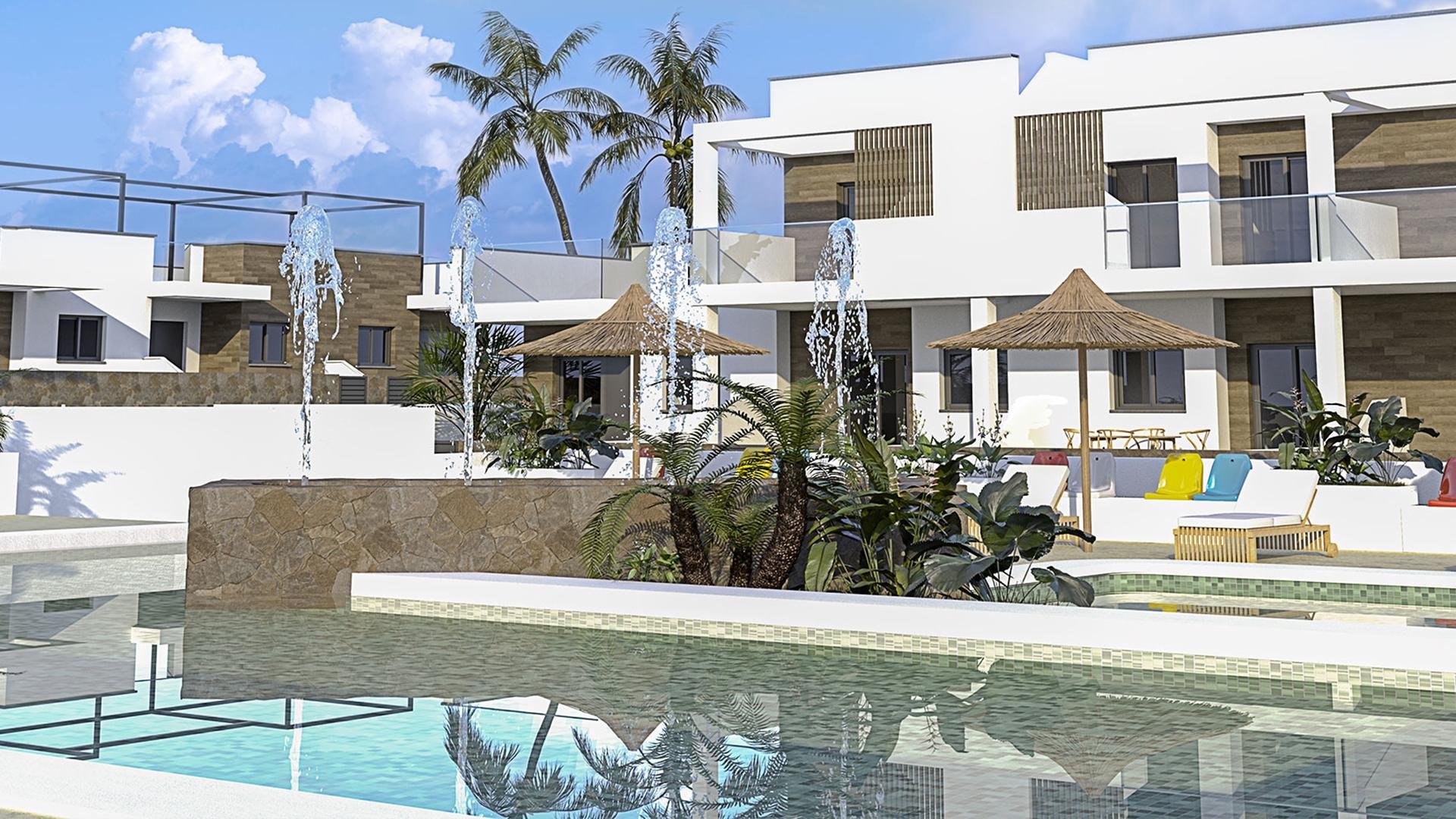 Bungalow i Lago Di Como, Mil Palmeras, Alicante, Spanien 3 sovrum, 71.03 kvm. Nr. 74753