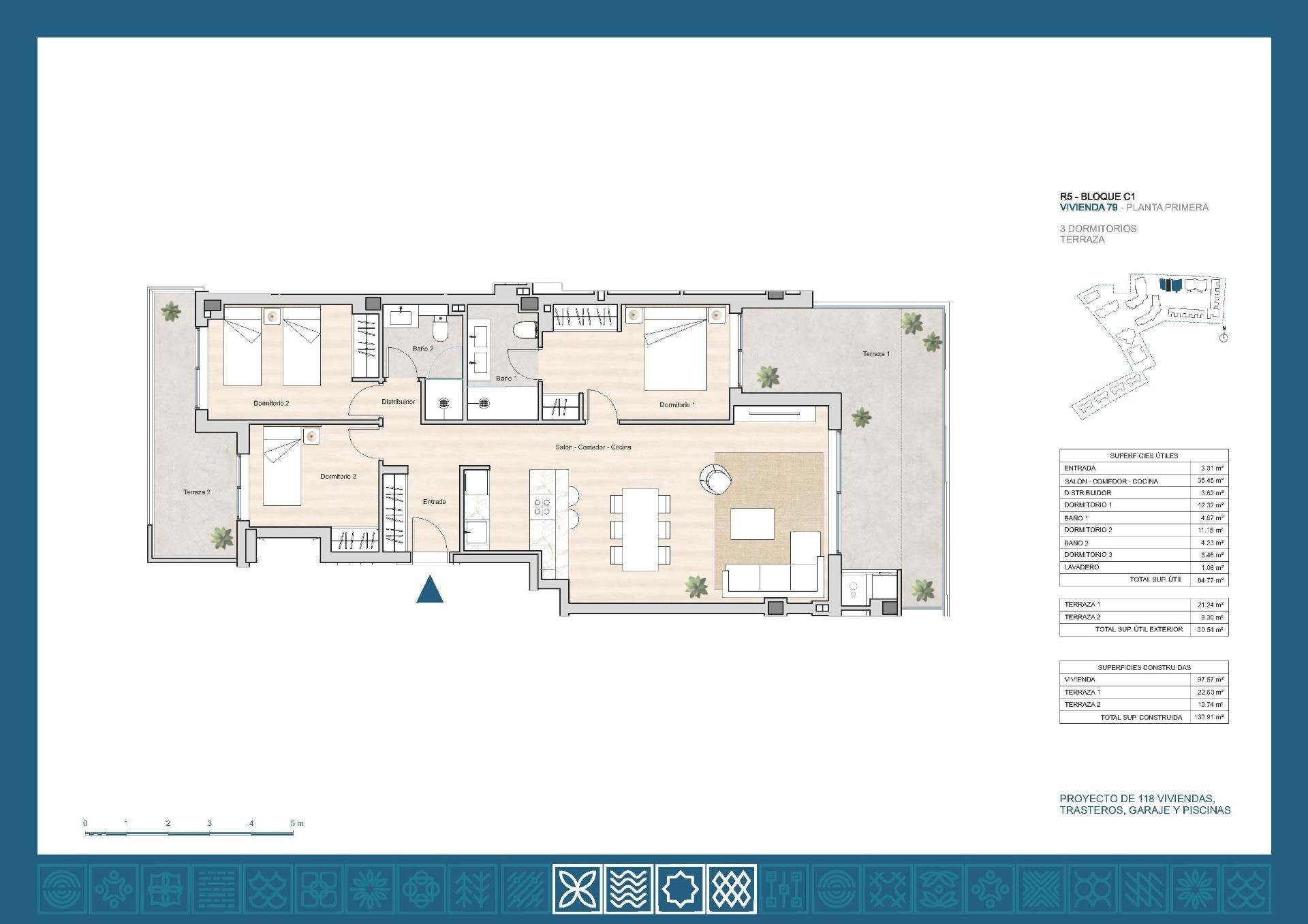 Apartamento en La Línea de la Concepción, Cádiz, España 3 dormitorios, 96 m2 No. 189693