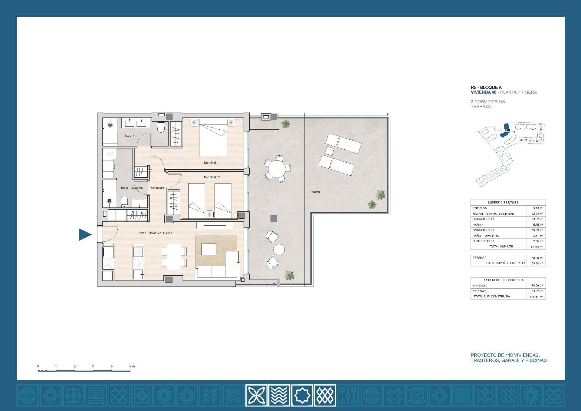 Apartamento en La Línea de la Concepción, Cádiz, España 2 dormitorios, 76 m2 No. 189692