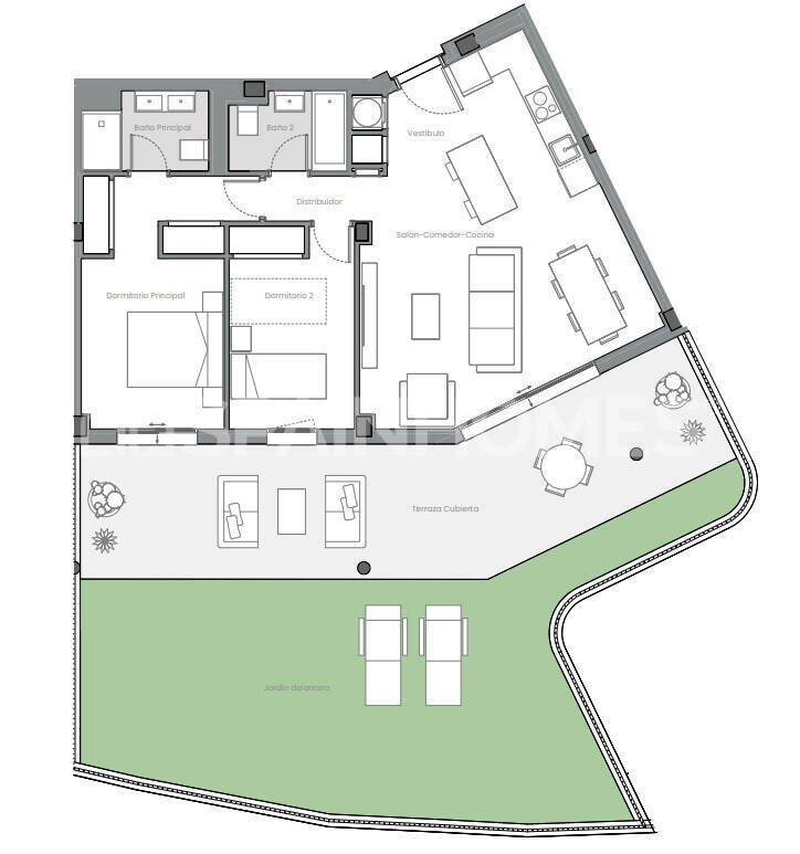 Apartamento en Estepona, Málaga, España 2 dormitorios, 64 m2 No. 138714