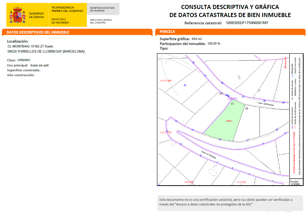 Land plot in Torrelles de Llobregat, Barcelona, Spain No. 191536