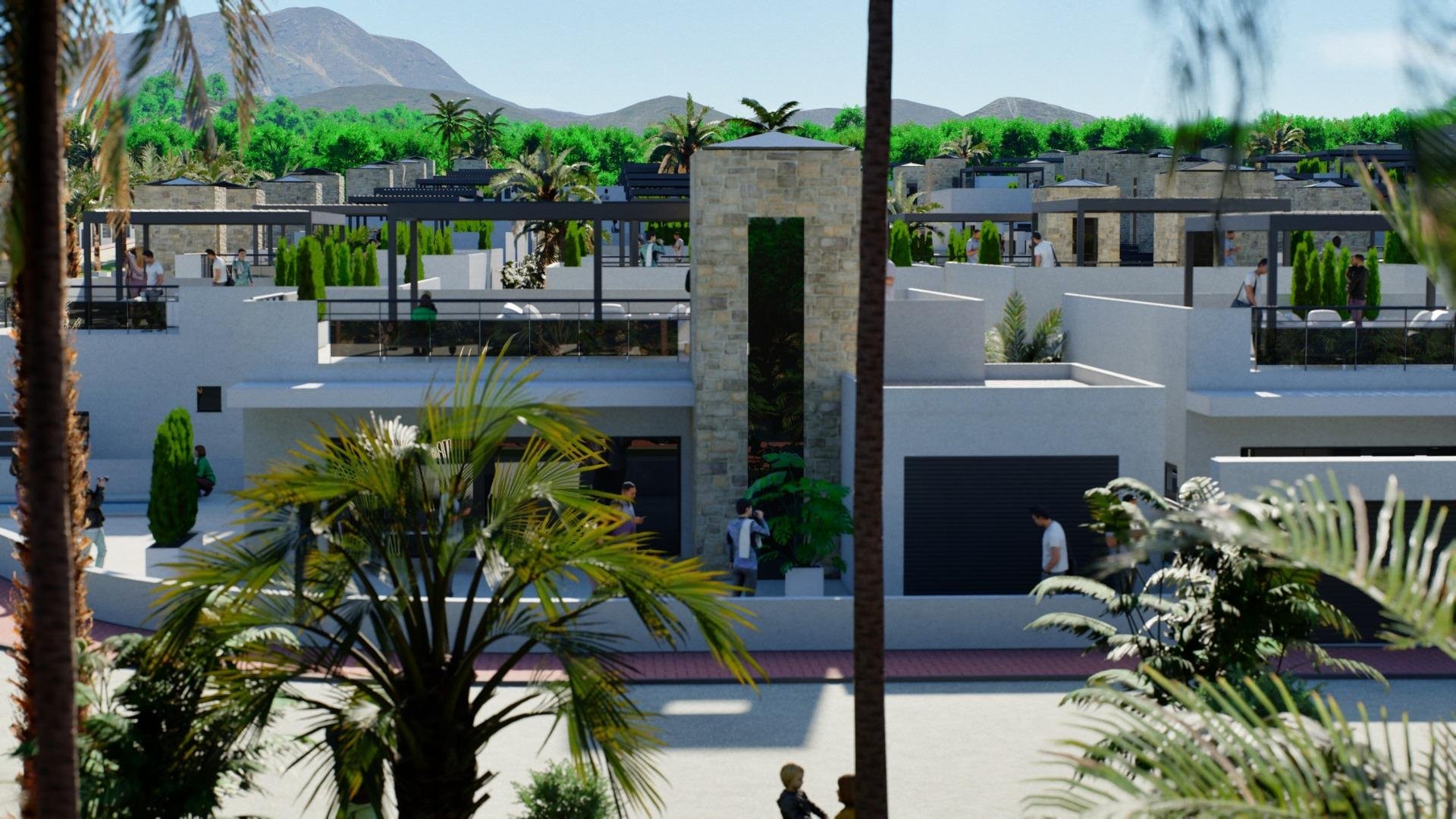 Bungalow i Fuente Alamo, Murcia, Spanien 2 sovrum, 70 kvm. Nr. 183357